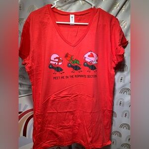 Delta Red Ringspun Tee Upcycled